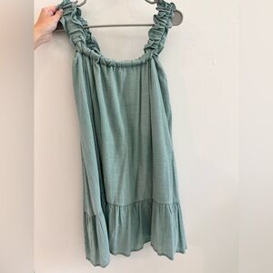 Altar'd State Teal Gathered Dress